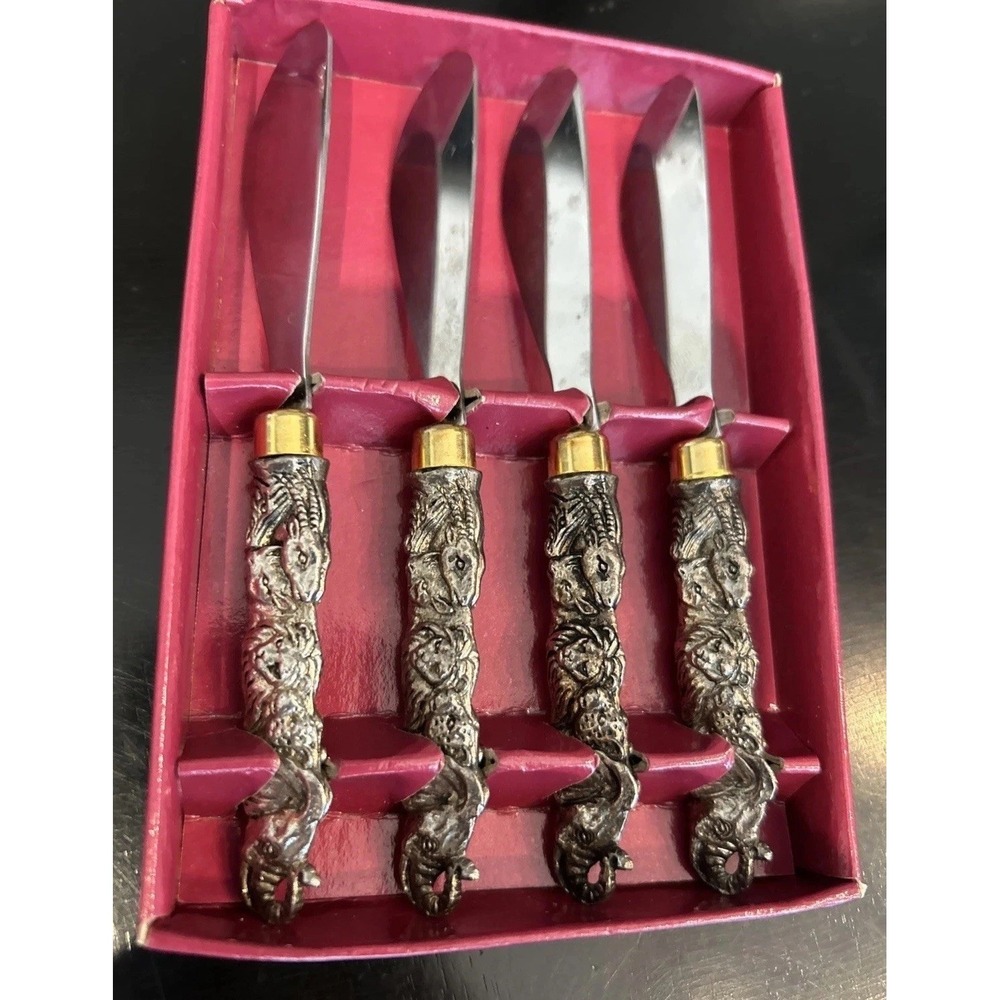 Arthur‎ Court Stainless Steel Zoo Animals Cheese Appetizer Spreaders 4